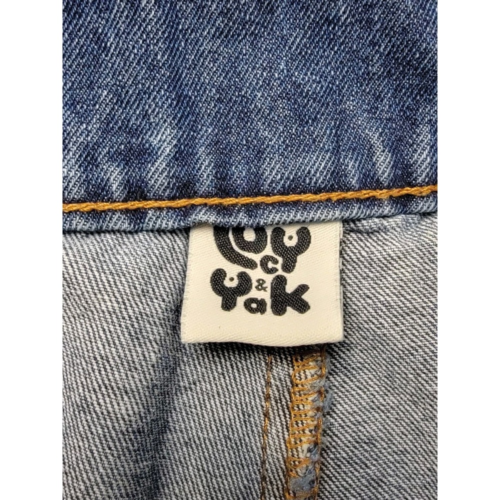 Lucy & Yak Women's Jeans High Rise Straight Leg Denim W26 L30 Blue - Picture 3 of 10